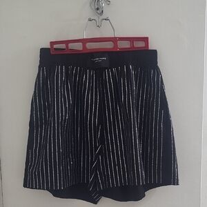 Alexander Wang Crystal Embelished Pin Stripe Shorts